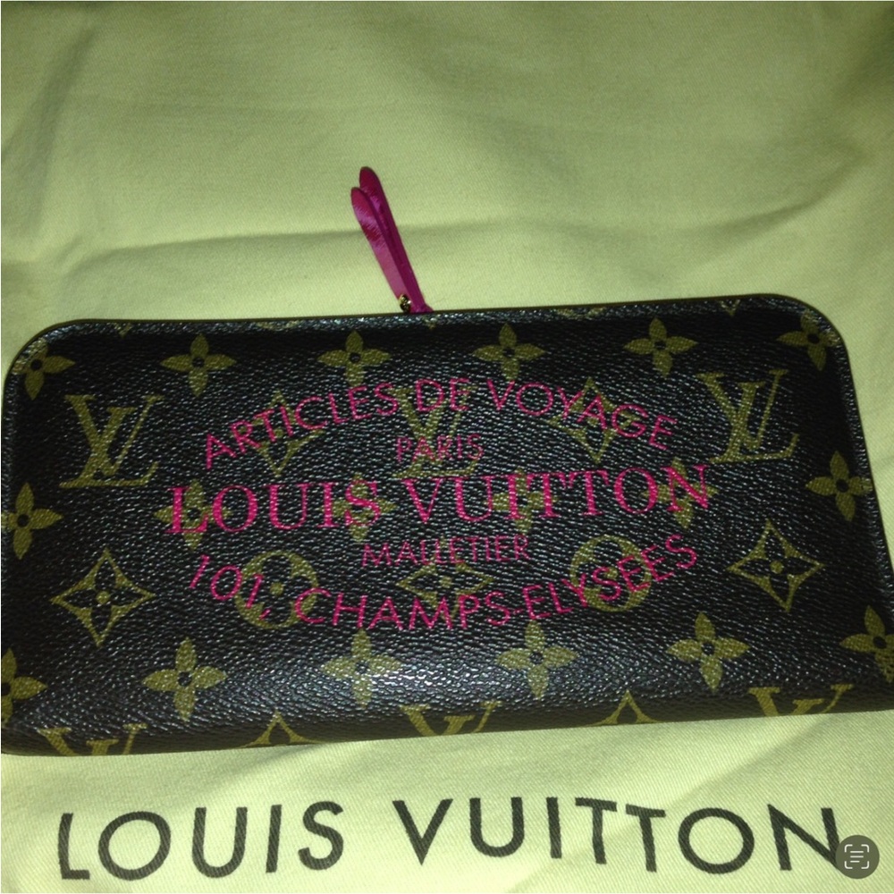 Authentic Louis Vuitton Indian Rose Ikat Articles De Voyage Insolite Wallet